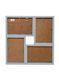 Мультирамка деревинна MDF на 4 фото 15W-49739v, 4x10x15 101706 фото 3